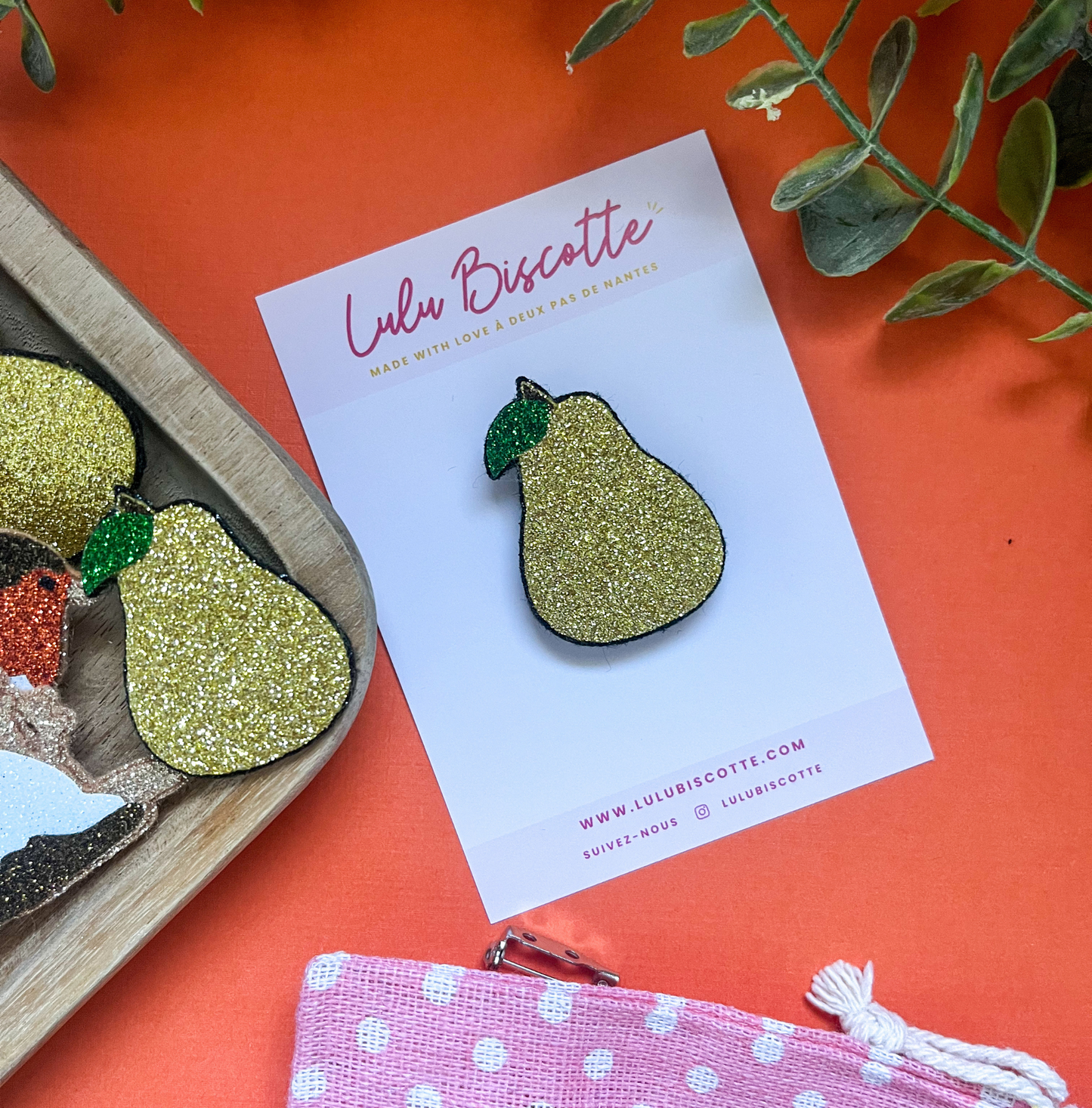 Broche pailletée "WILLIAM"