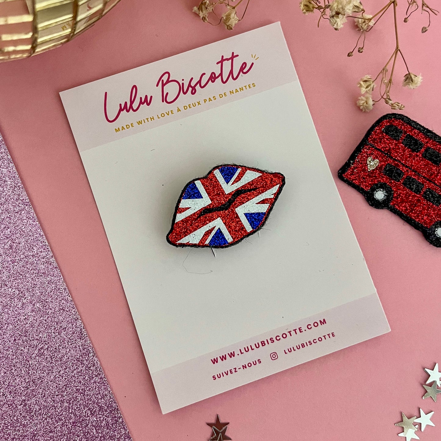 Broche pailletée "JACK"