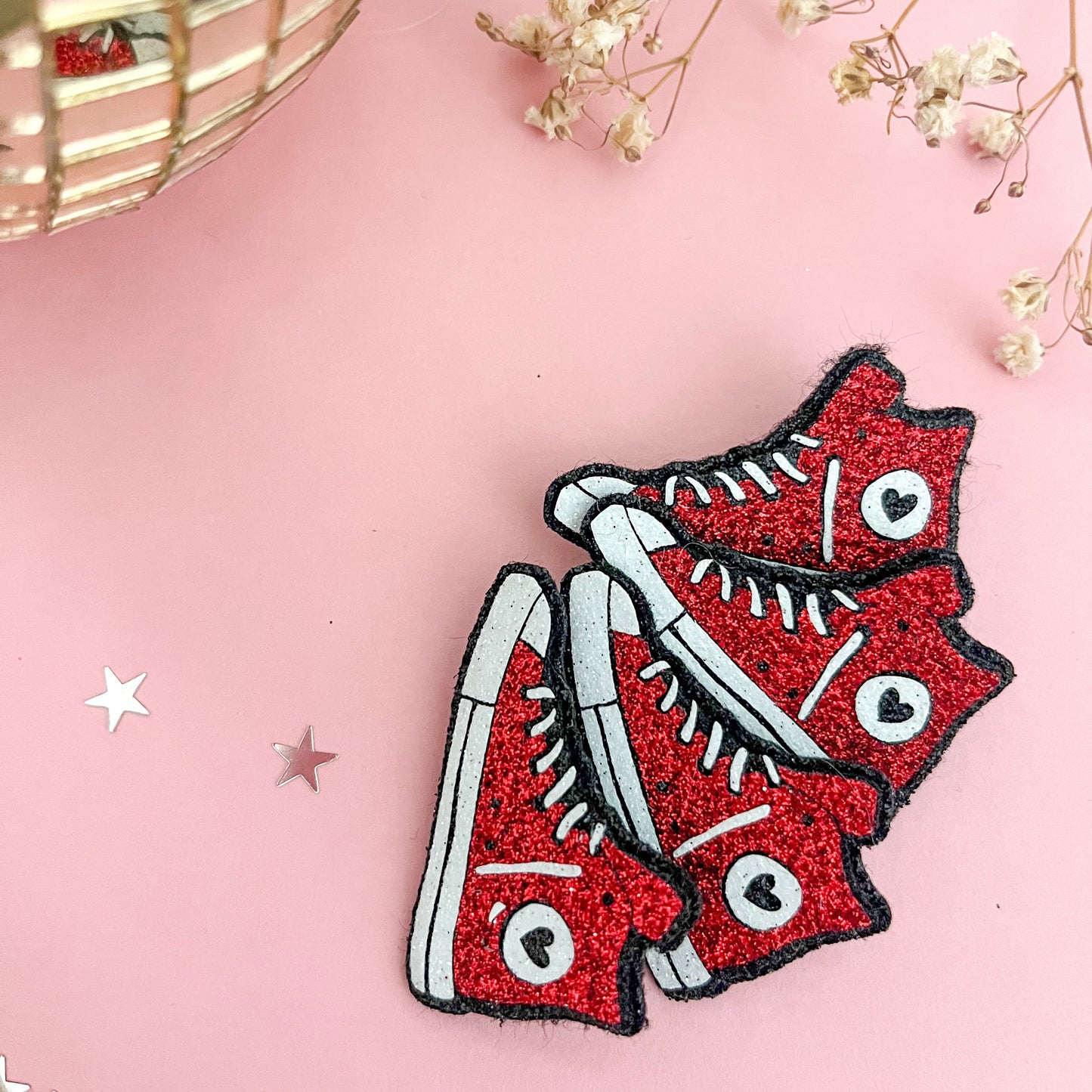 Broche pailletée "CHUCK"