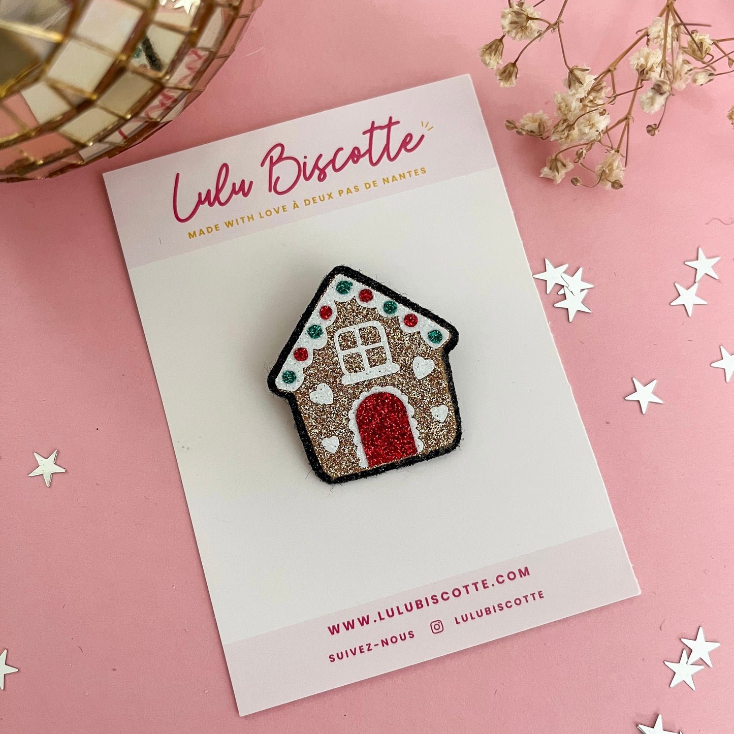 Broche pailletée "GRETEL"