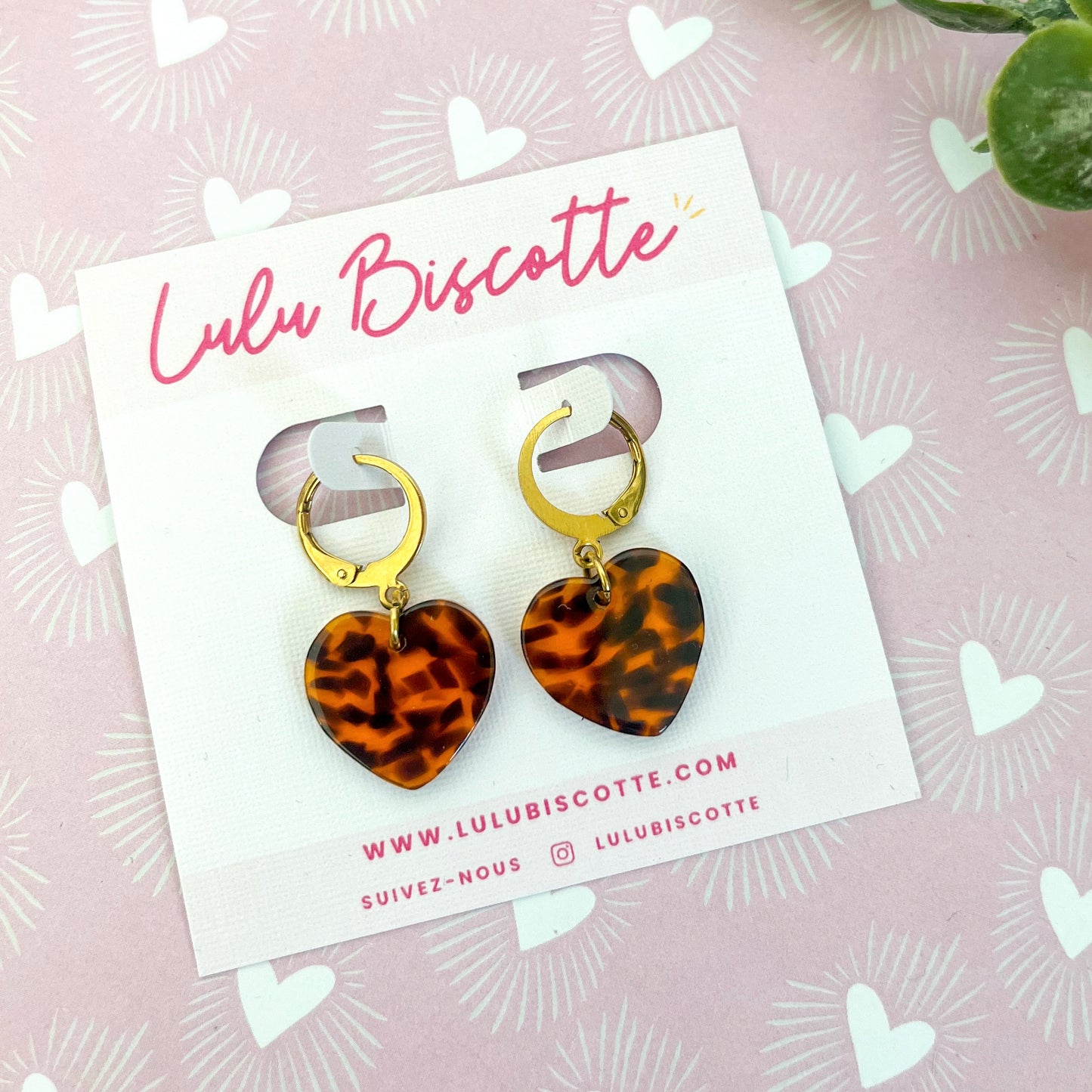 Boucles d’oreilles "NICOLE" - Léopard
