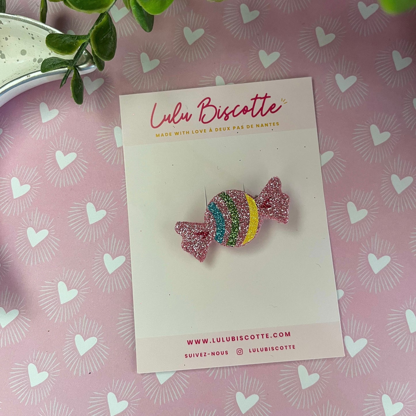 Broche pailletée "LEA"