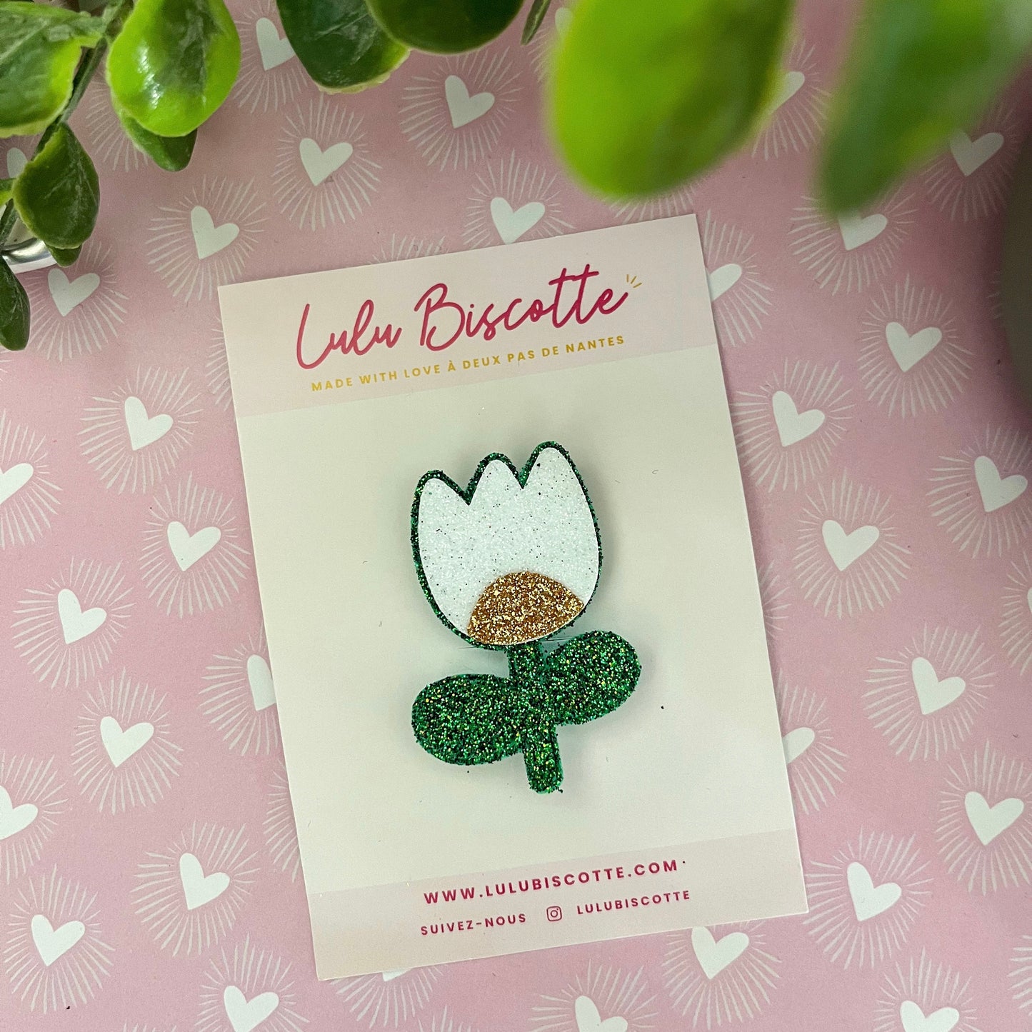 Broche pailletée "SISSY"