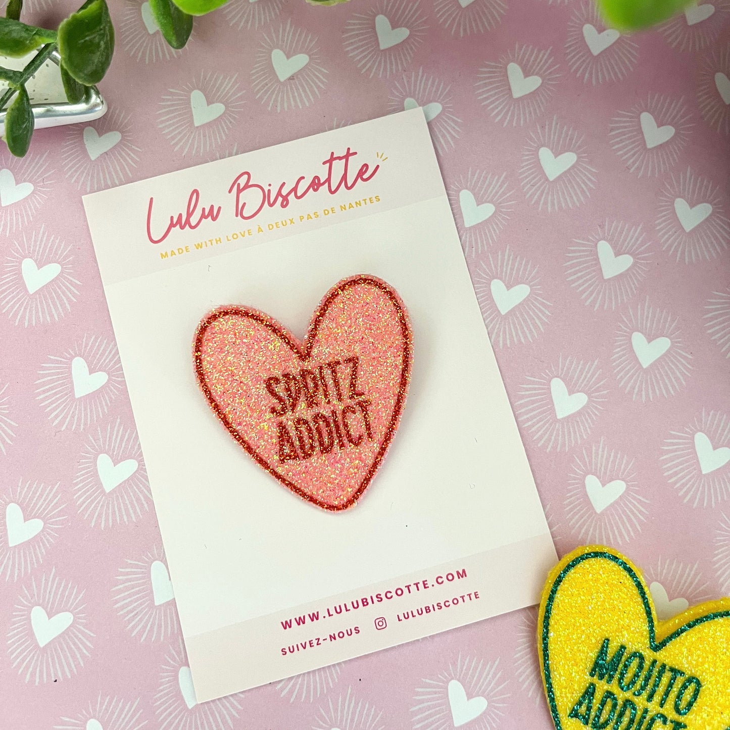 Broche pailletée "SPRITZ"
