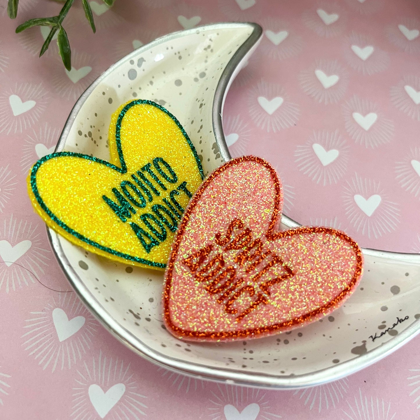 Broche pailletée "MOJITO"