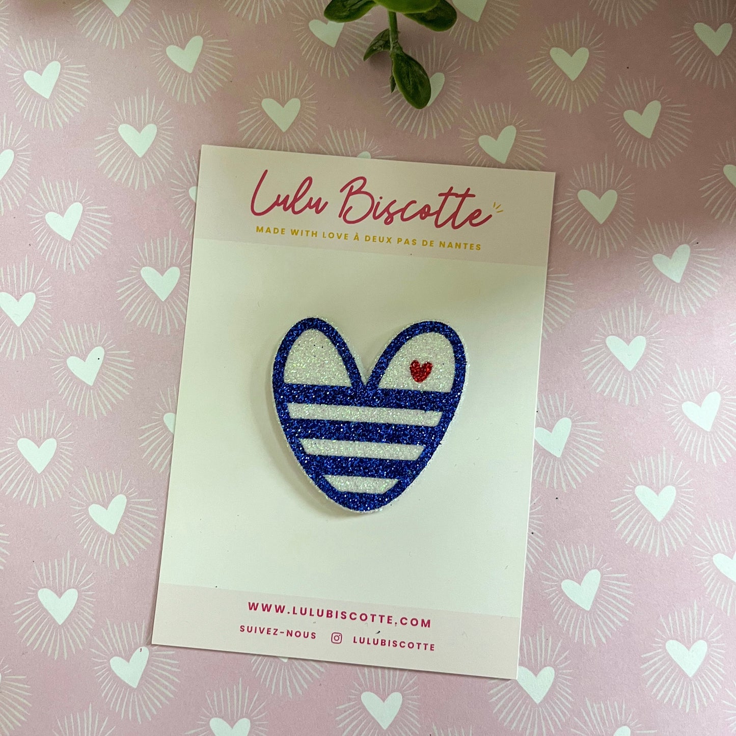 Broche pailletée "AMEDEE"