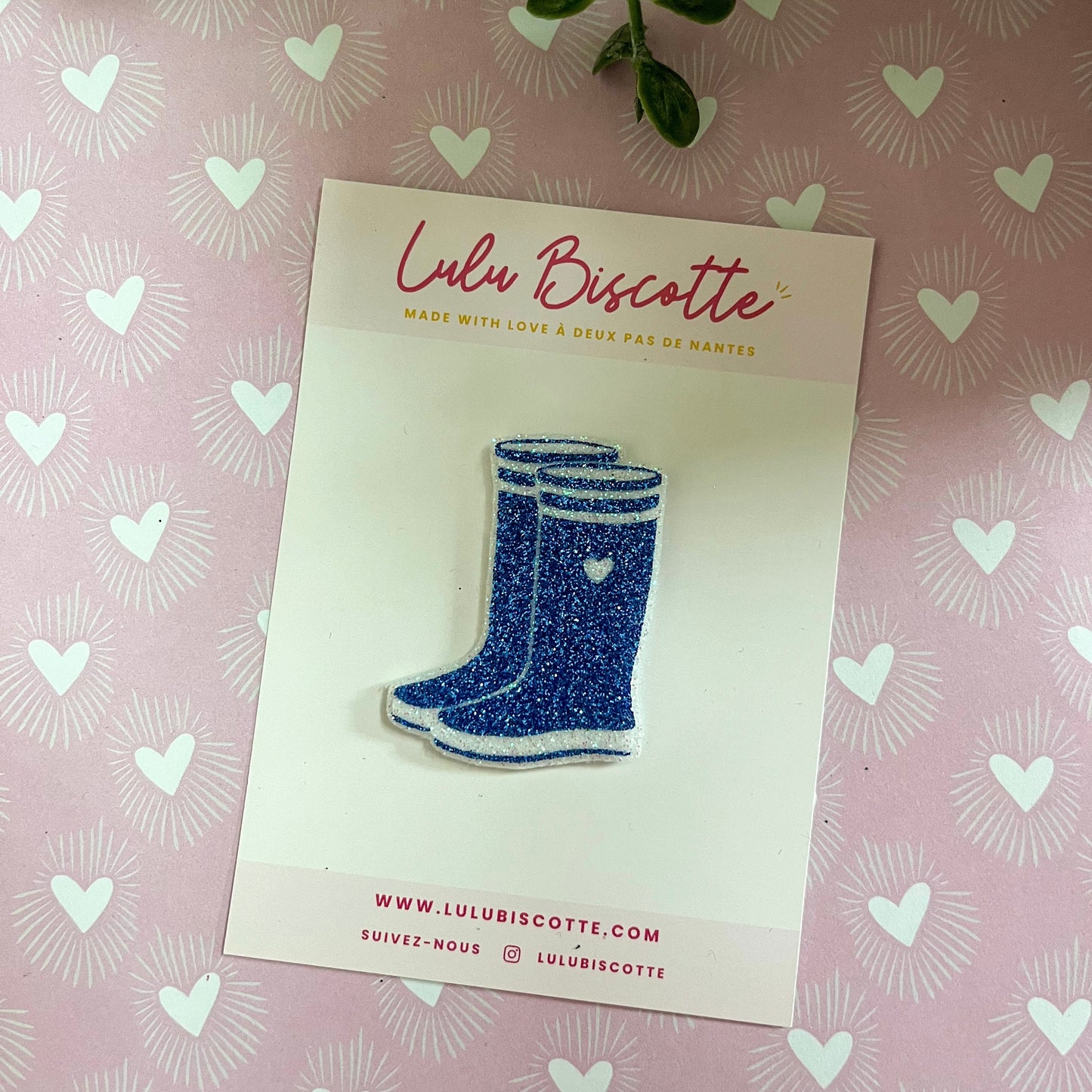 Broche pailletée "MIMI"