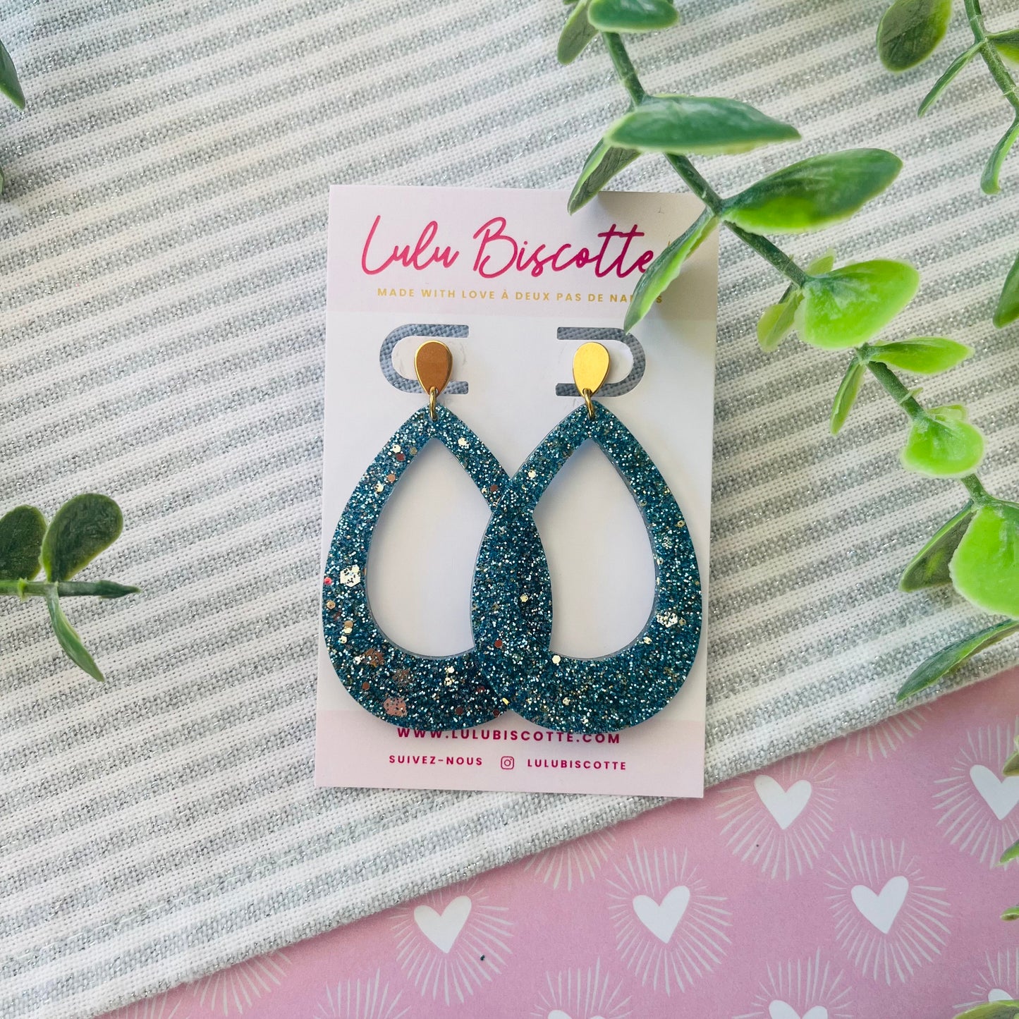 Boucles d'Oreilles MIRA - Azur