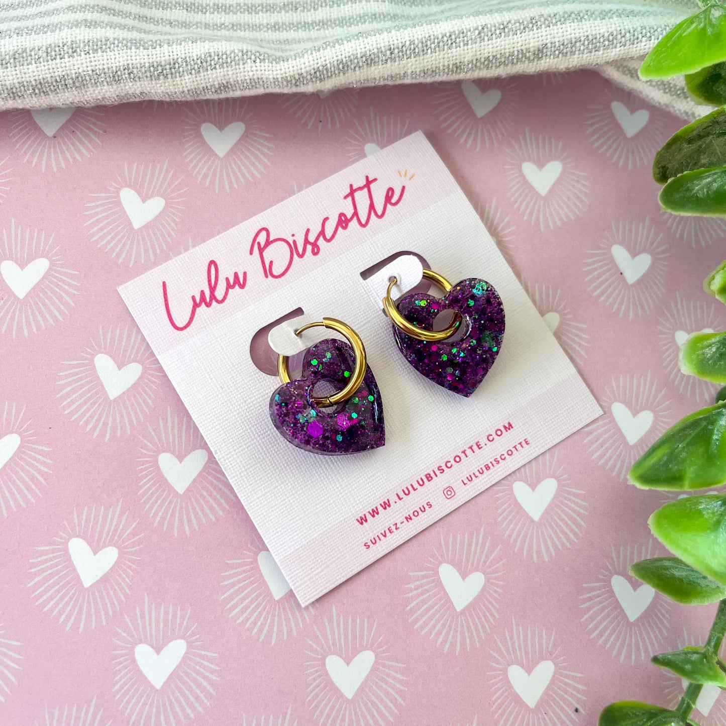 Créoles IDYLLE - Violet Holo