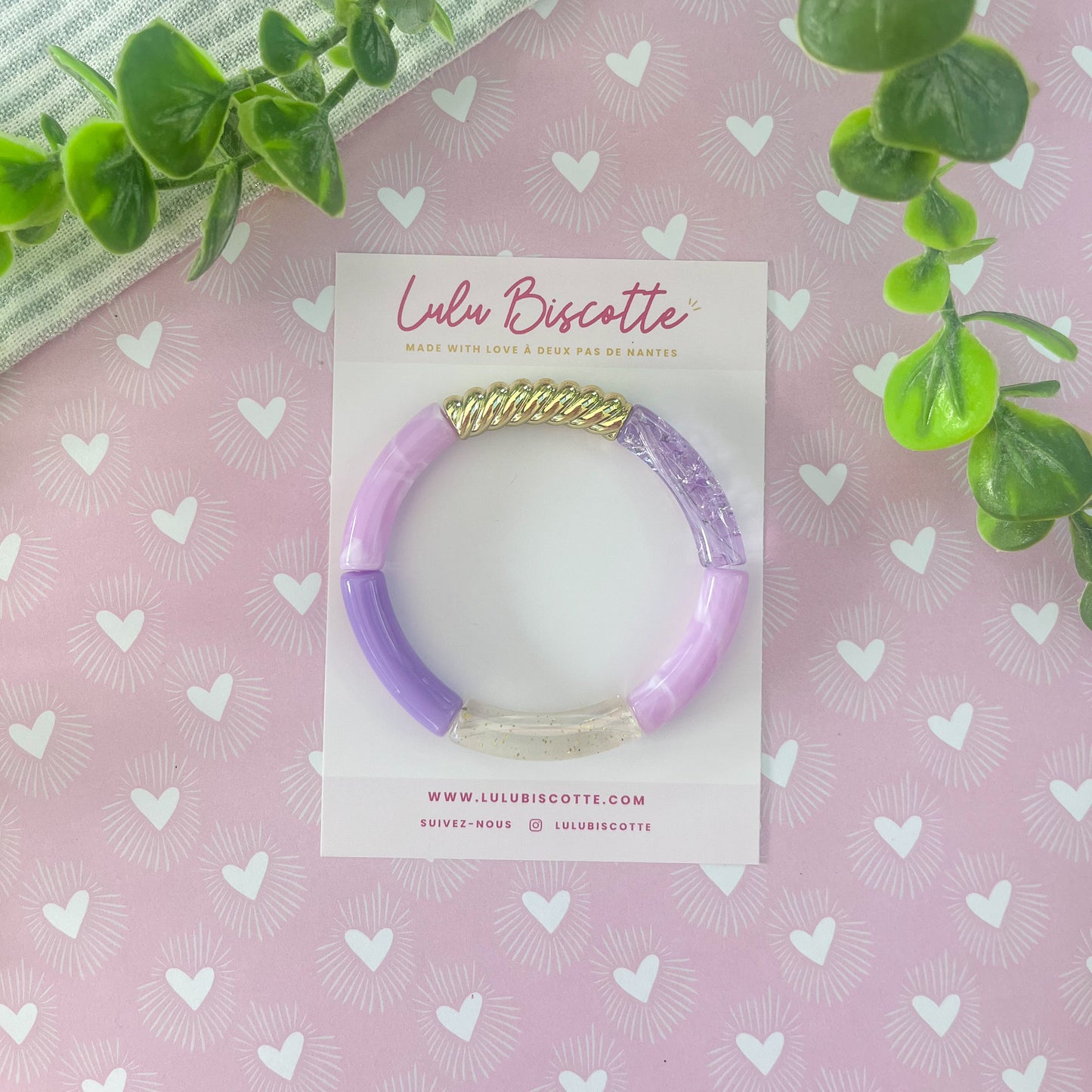 Bracelet JEANNE - Mix Lilas