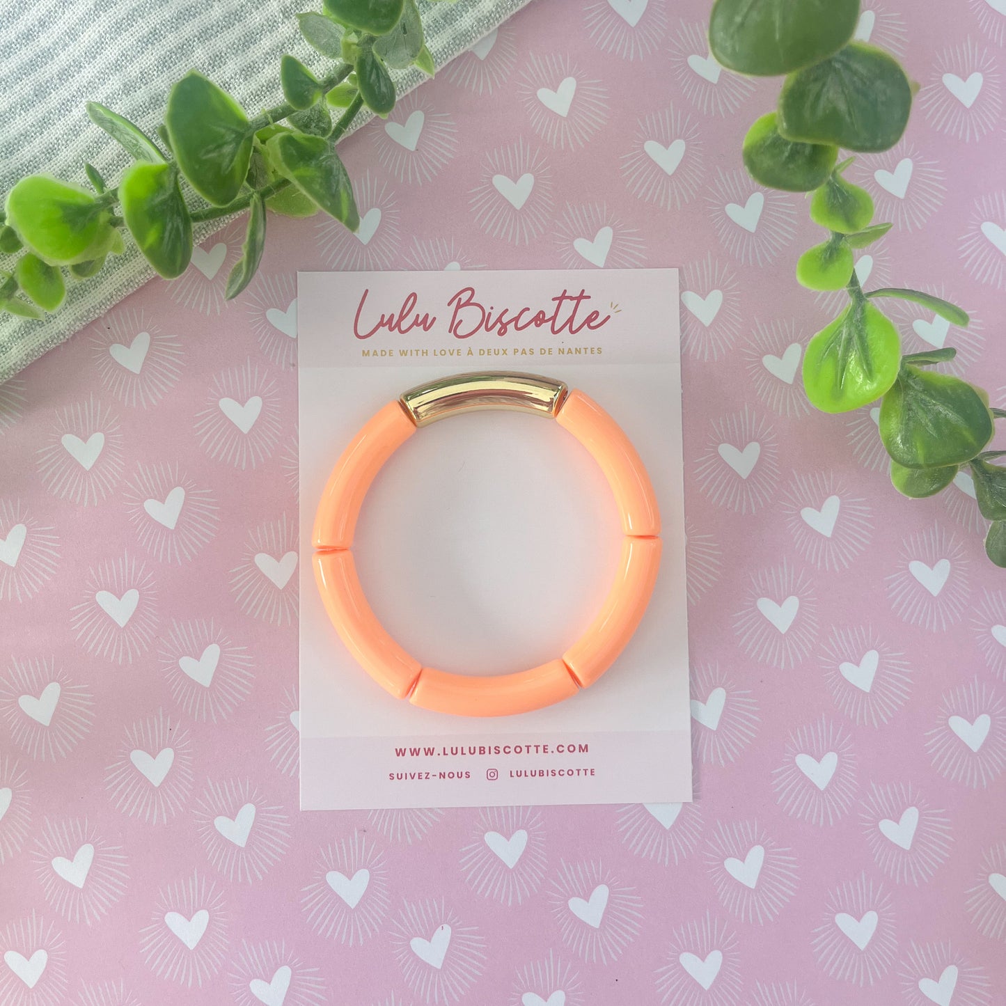 Bracelet JEANNE - Saumon