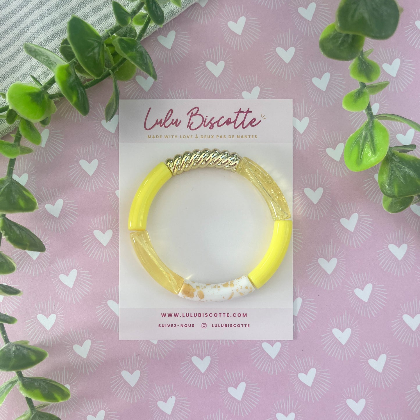 Bracelet JEANNE - Mix Jaune