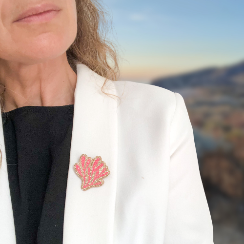 Broche pailletée "PASCAL"