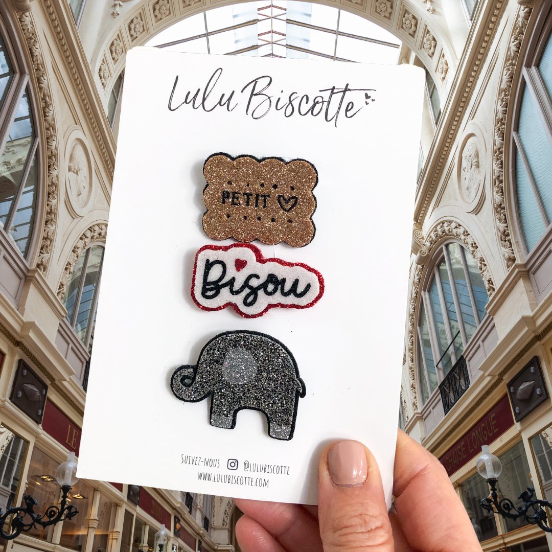 Broche pailletée "ELMER"
