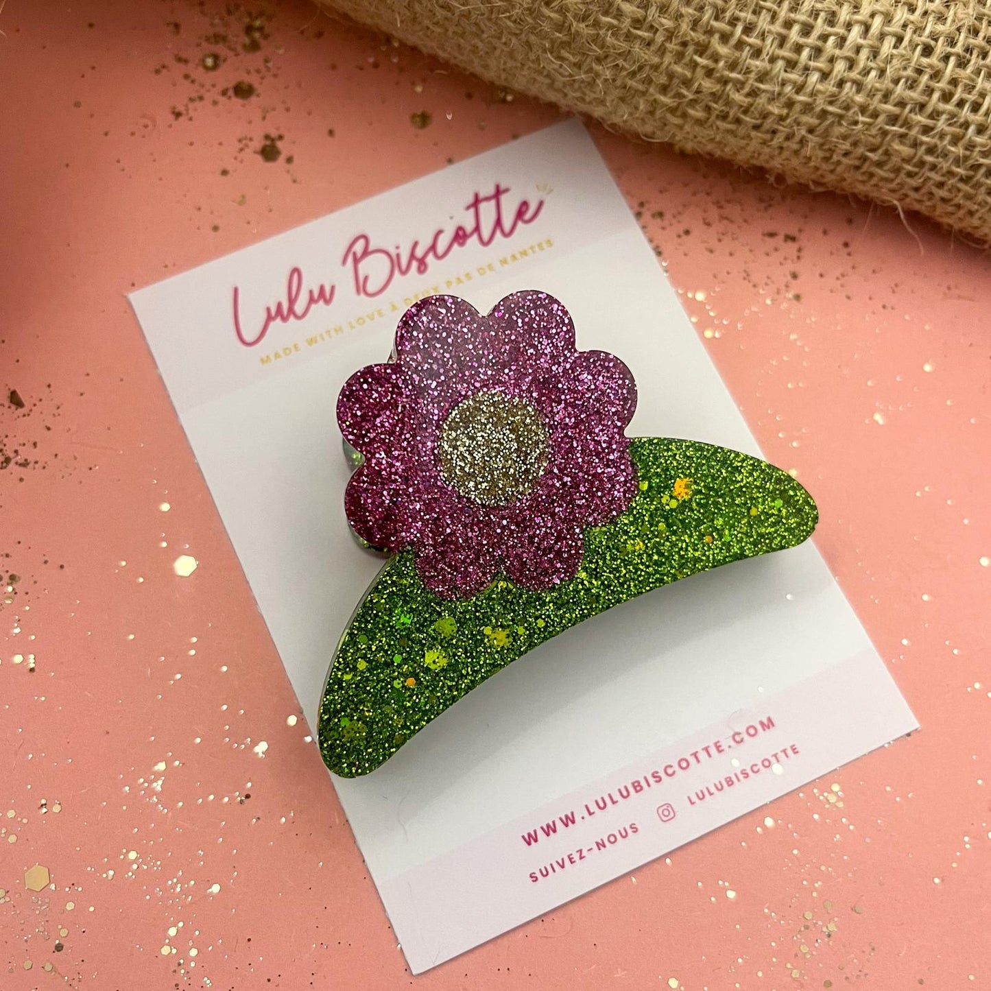 Pince à cheveux - Fleur