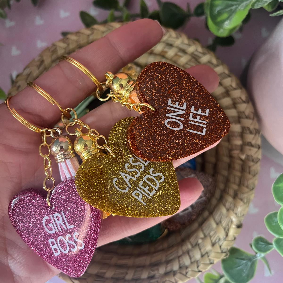Porte-clés "GIRL BOSS"