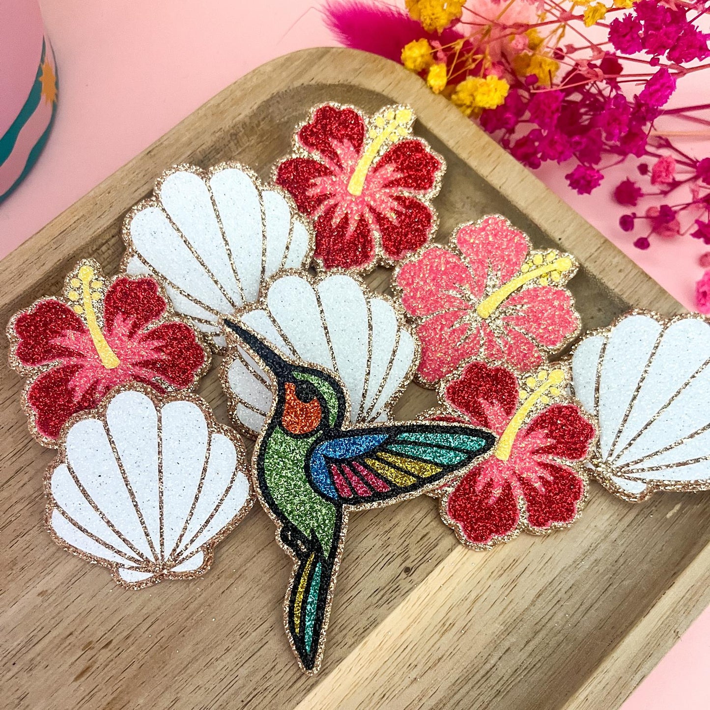 Broche pailletée fleur "MARCUS"