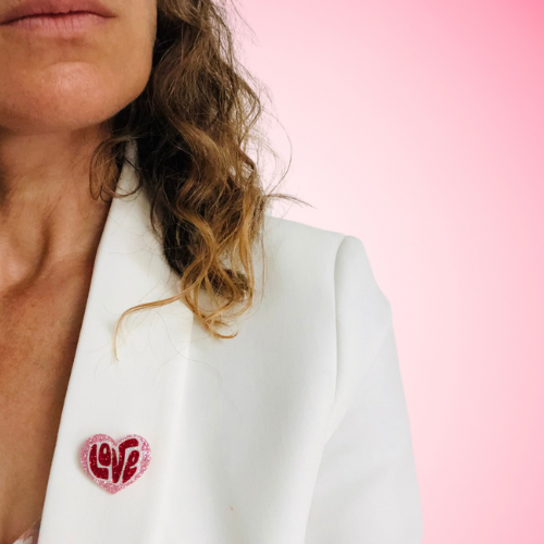 Broche pailletée "Kelly"