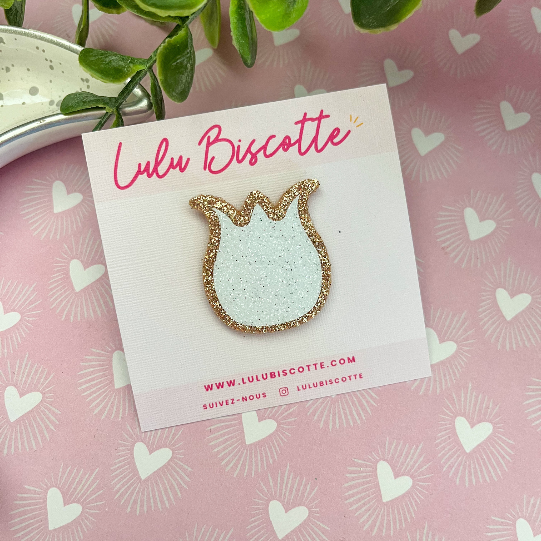 Pin's pailleté MUGUET