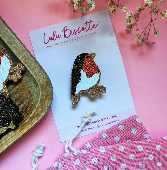 Broche pailletée "GEORGE"
