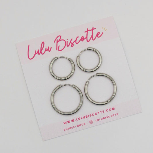 Créoles "Composez vos bijoux" - Argent