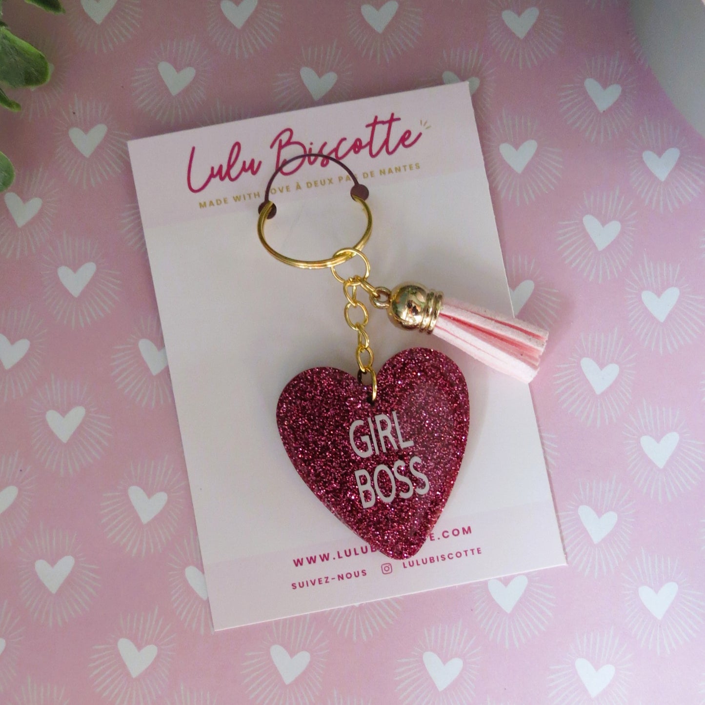 Porte-clés "GIRL BOSS"