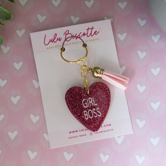 Porte-clés "GIRL BOSS"
