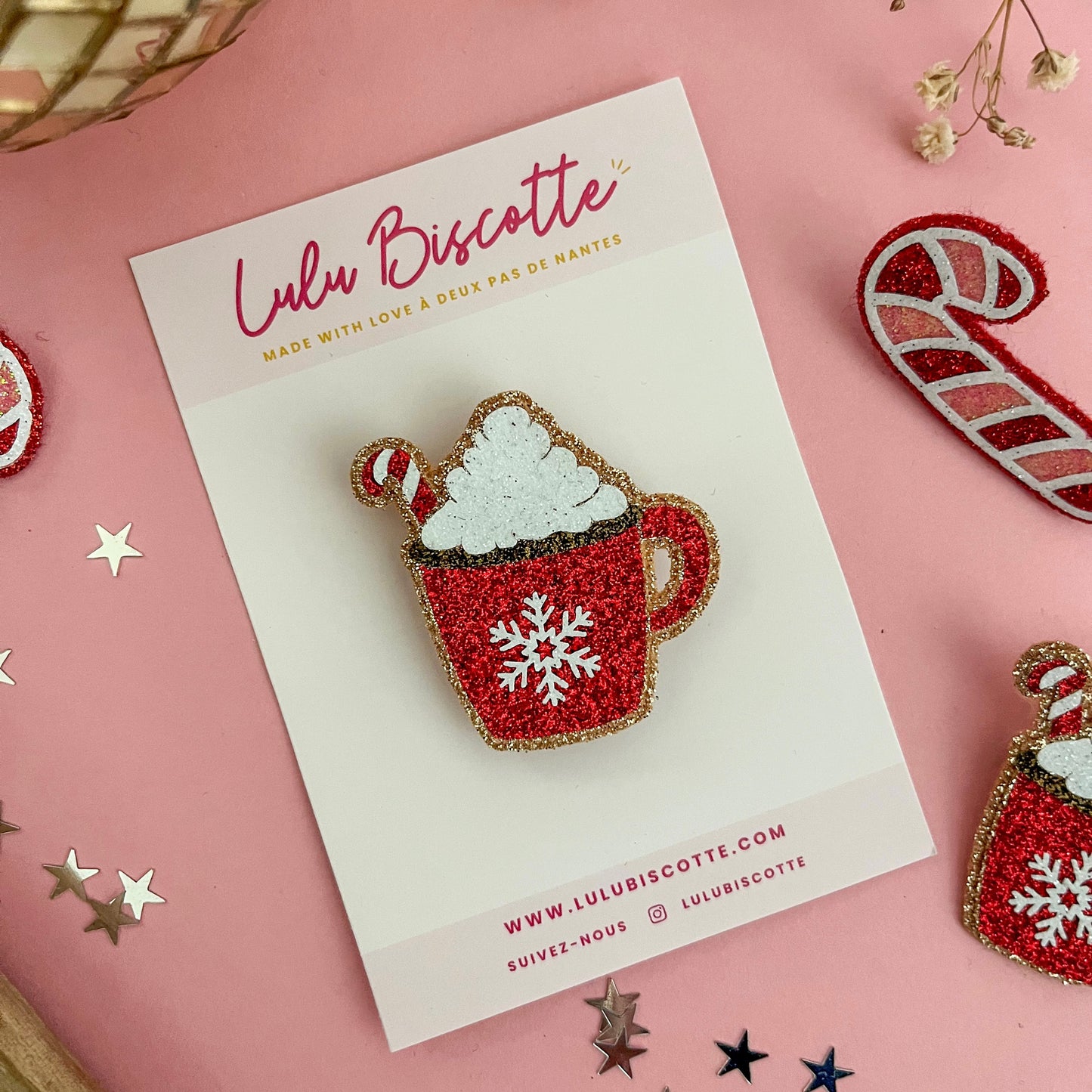 Broche pailletée "MARGARET"