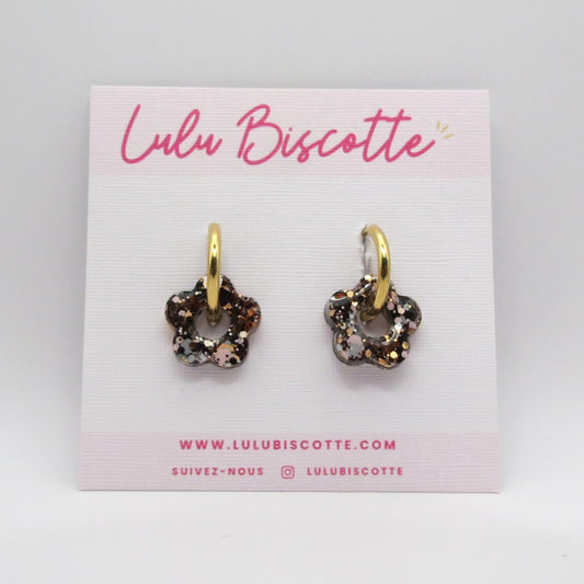 Créoles mini fleurs CHLOÉ - Pixies