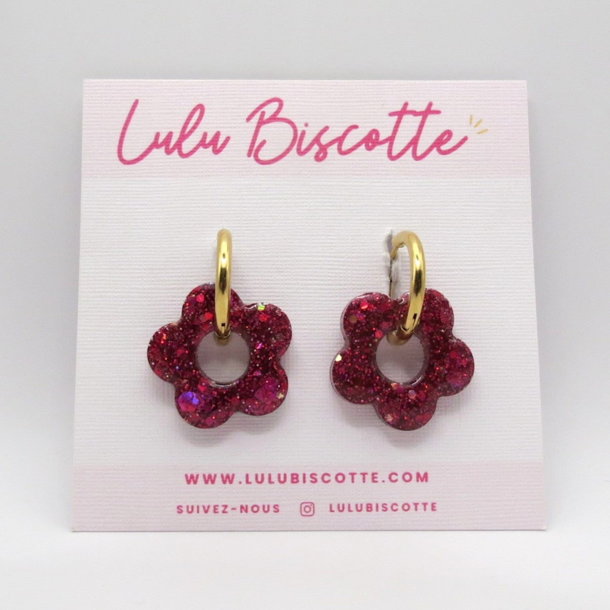 Créoles CHLOE - Fushia