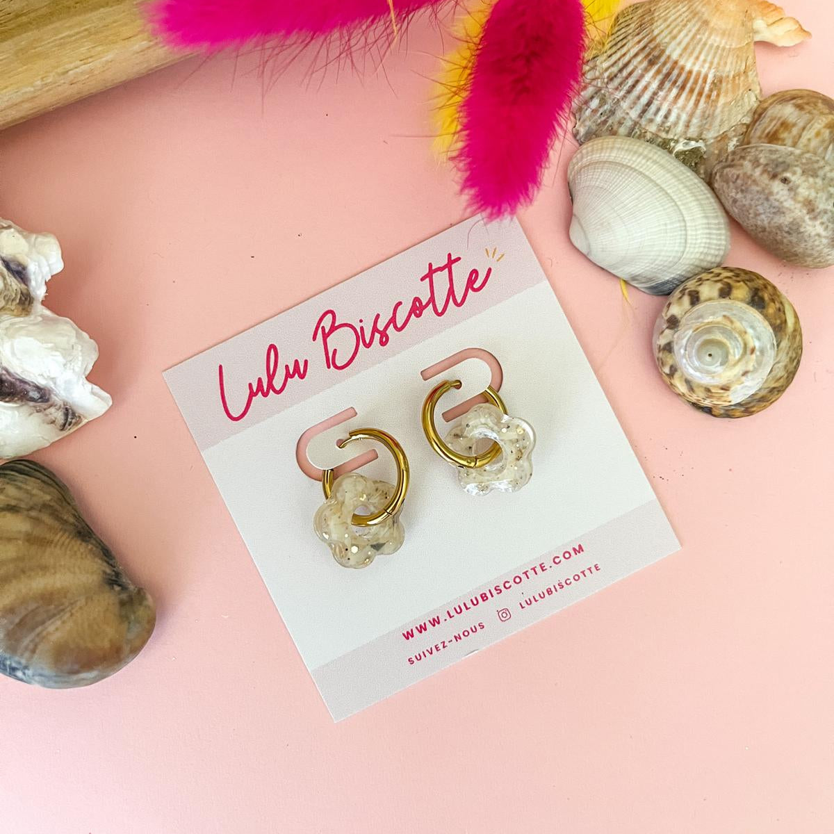 Pampilles CHLOE Coquillages - Blanc