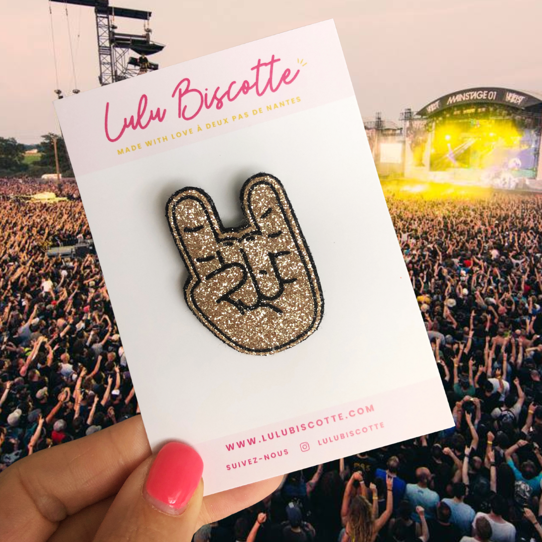 Broche pailletée "JESS"