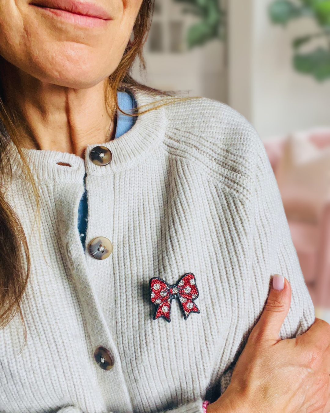 Broche pailletée "MINNIE"