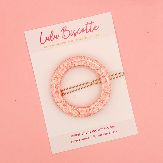 Barrette ronde ALMA - Bubblegum