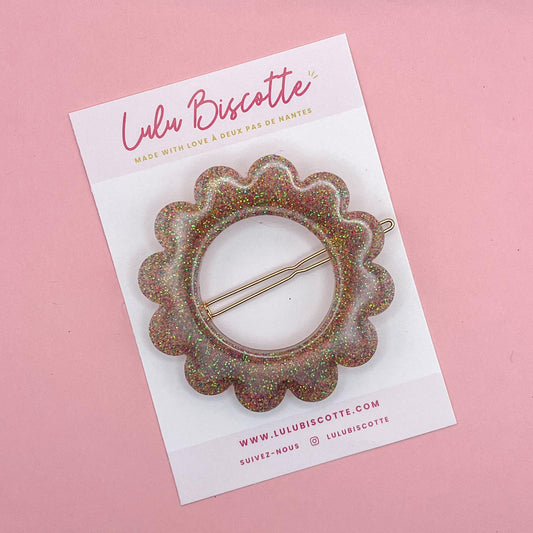 Barrette fleur ALICE - Rainbow