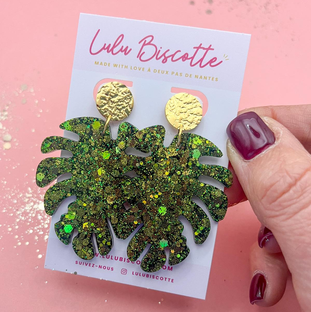 Boucles d'Oreilles LILO - Vert XMAS