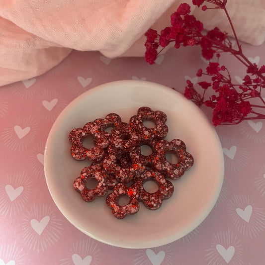 Pampilles CHLOE paillettes - Rouge/Rose