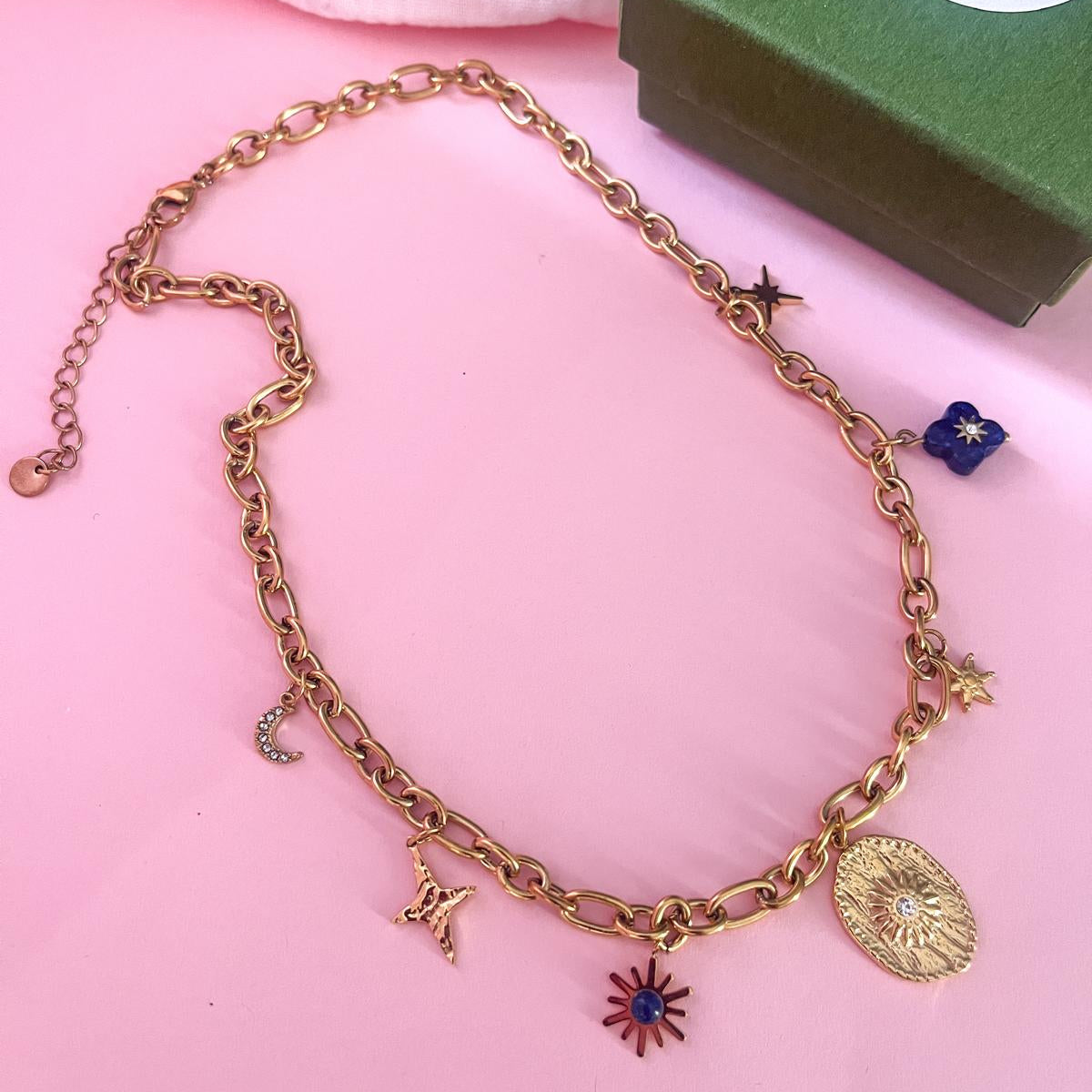 Collier à Breloques en acier inoxydable - MYSTIC