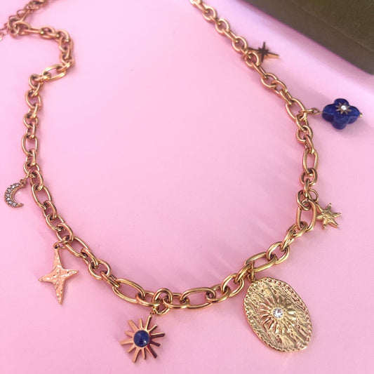 Collier à Breloques en acier inoxydable - MYSTIC