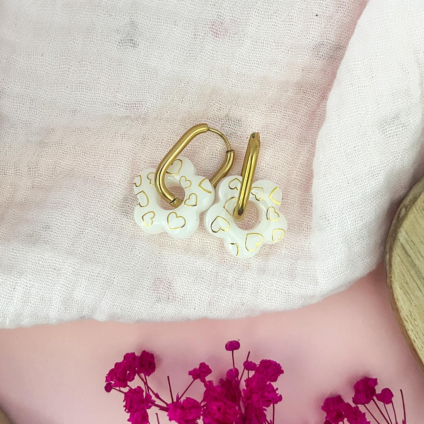 Pampilles CHLOE Wedding - Blanc/Doré