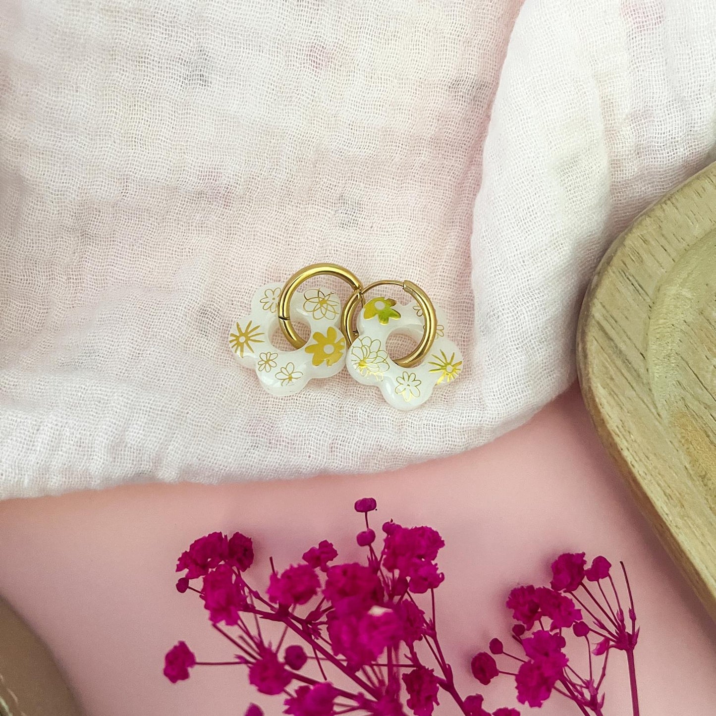 Pampilles CHLOE Wedding - Blanc/Doré