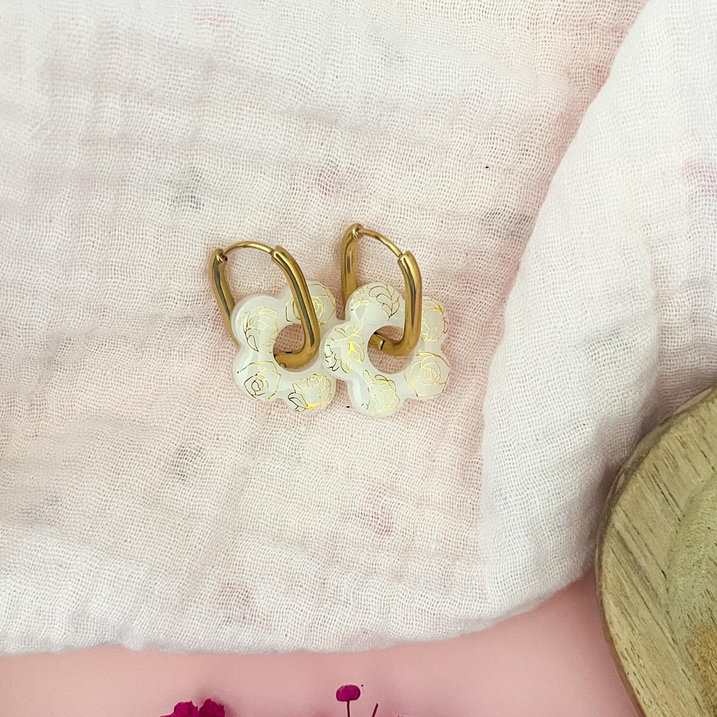 Pampilles CHLOE Wedding - Blanc/Doré