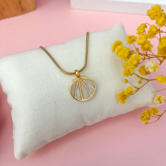 Collier SHELLY - Blanc nacré