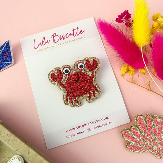 Broche pailletée "SEB"