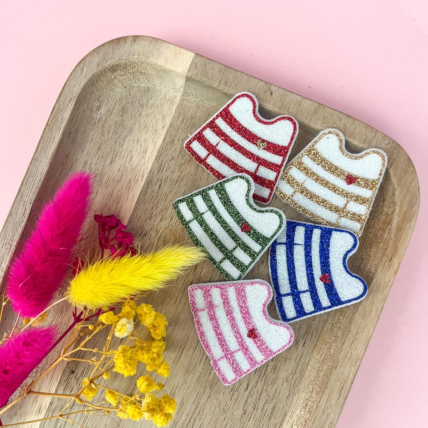 Broche pailletée "FLO"