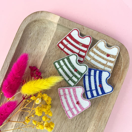 Broche pailletée "FLO"