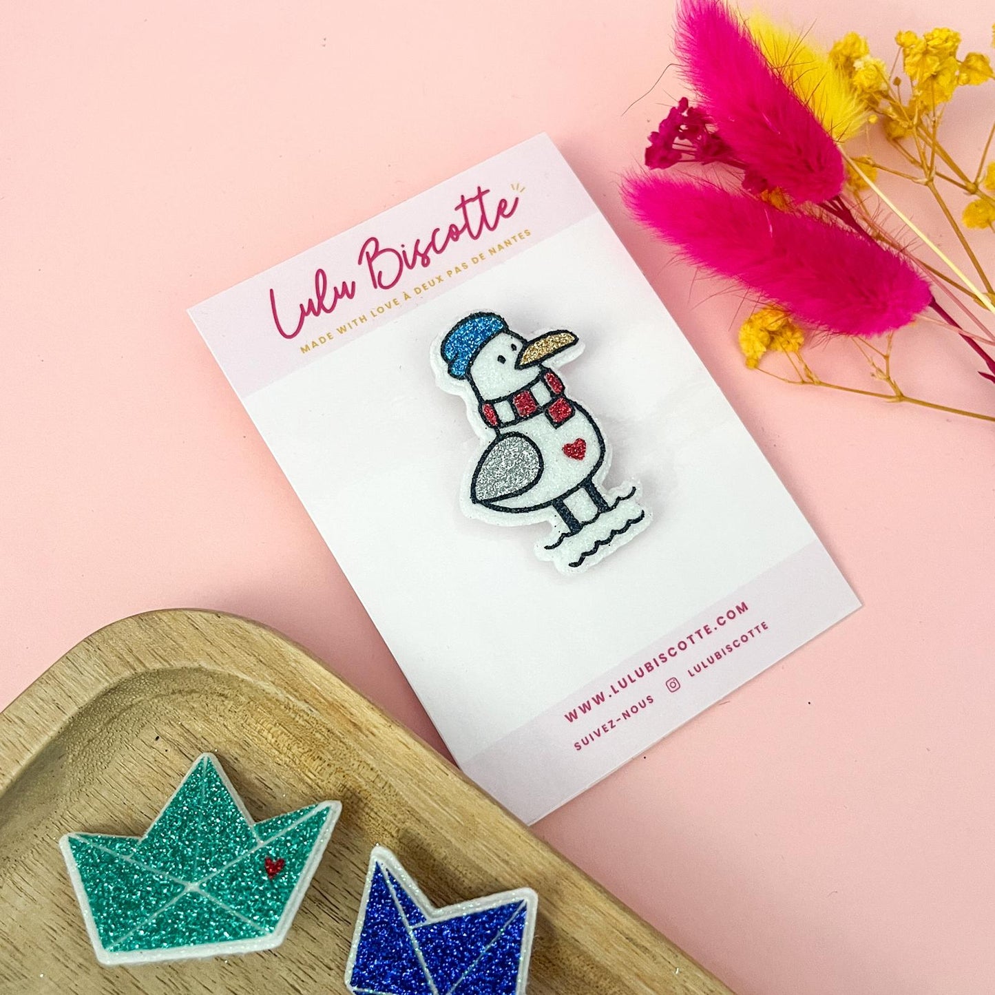Broche pailletée "ODETTE"