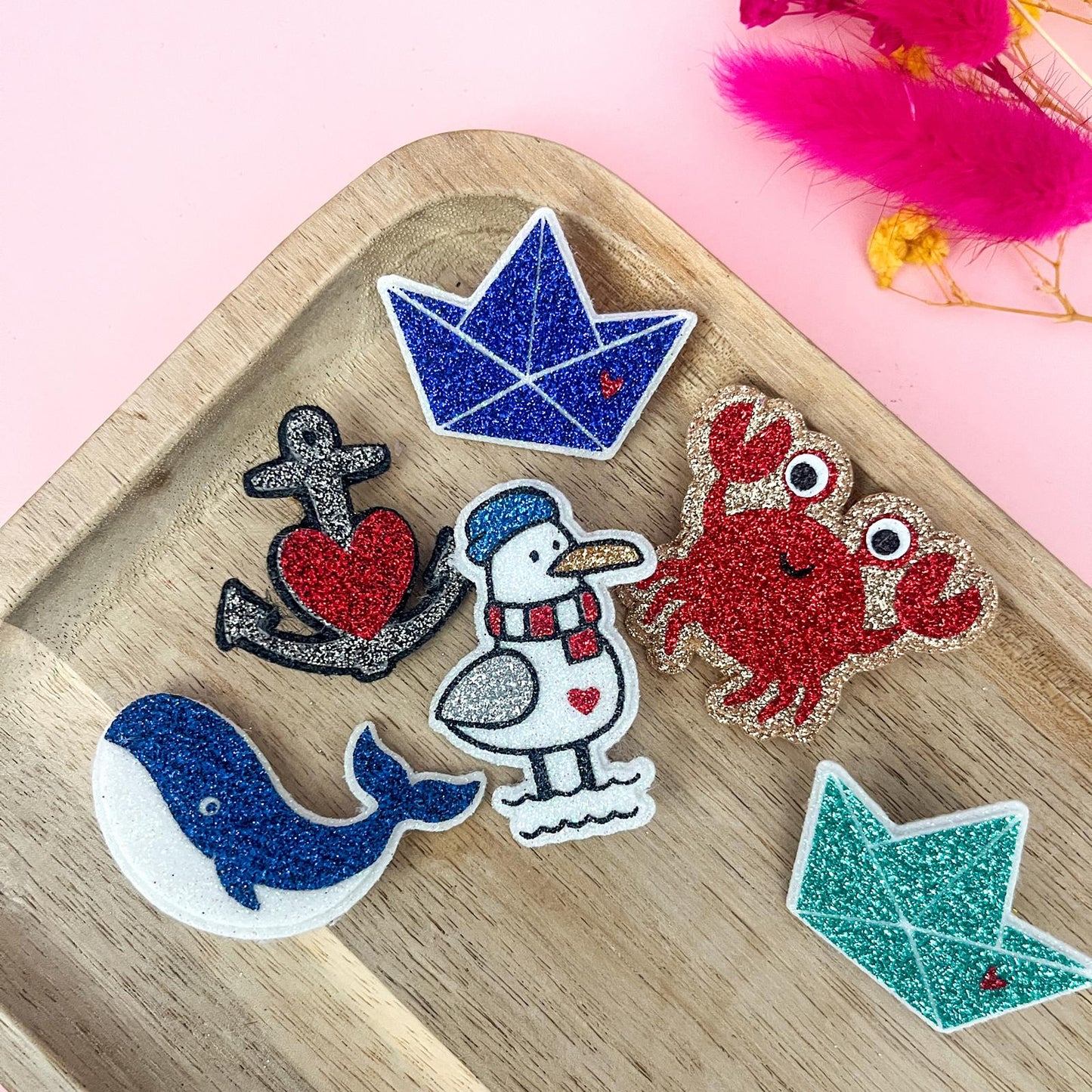 Broche pailletée "CLAUDINE"
