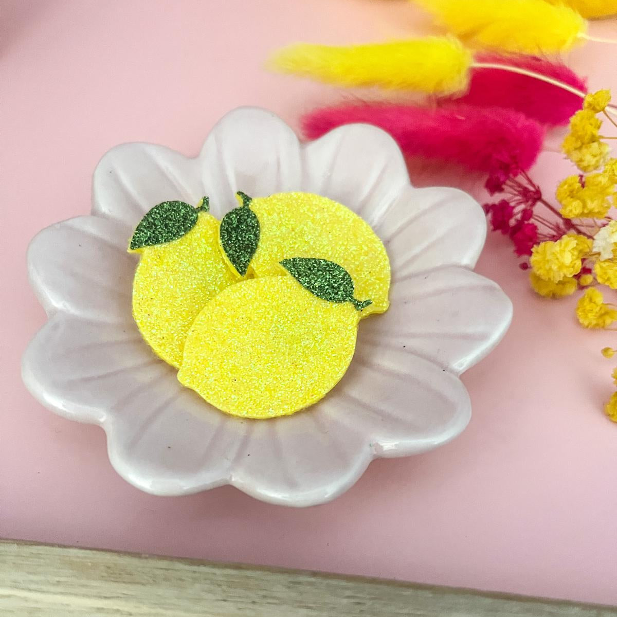 Pin's pailleté CITRON