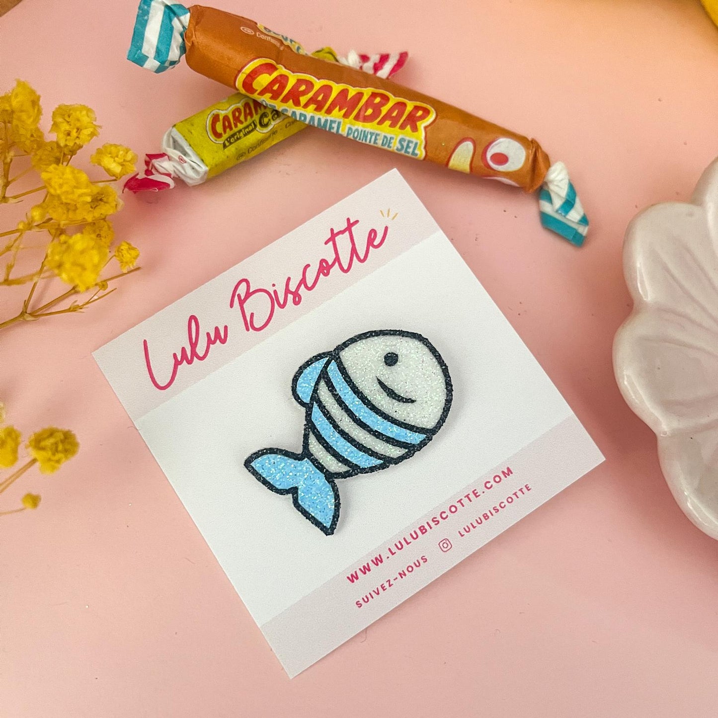 Pin's pailleté POISSON